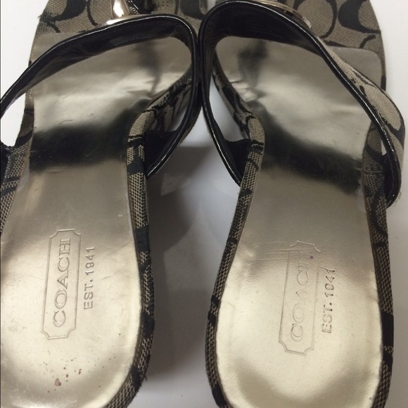 authentic coach sandals