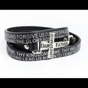 "Our father" prayer wrap bracelet