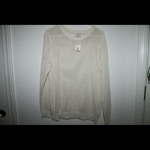 Cream colored knit sweater