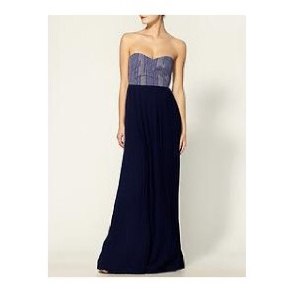 Sabine Jacquard Corset Knit Maxi Dress