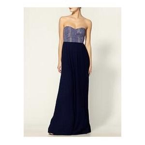 Sabine Jacquard Corset Knit Maxi Dress