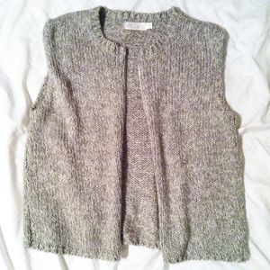 sleeveless cardigan
