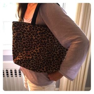 Leopard print handbag