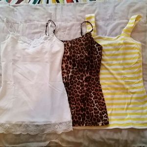 BUNDLE Sexy Stretch Fashion Camis w/ Shelf Bra