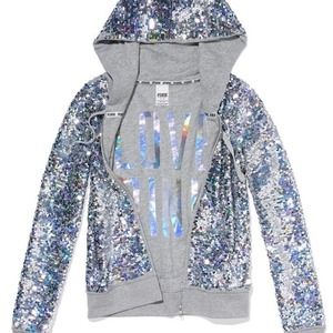 Victoria's Secret sequin bling hoodie!