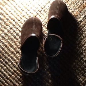 Brown Suede Dansko Professional Shoes on hold