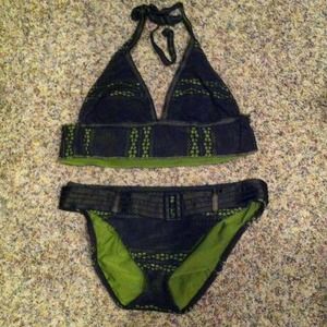 Two piece swim suit