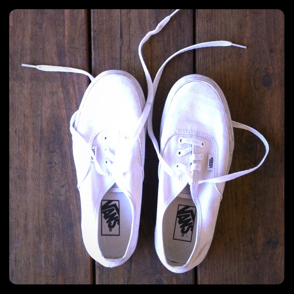 White Vans in Perfect Condition!