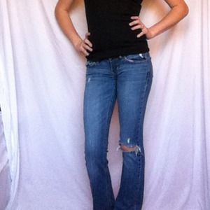 Hollister destroyed normal wash jeans