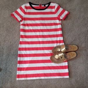 Jcrew Cotton Rugby Stripe Dress
