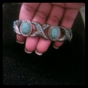 Handmade "xoxo" Turquoise Bracelet