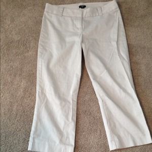 Jcrew City Fit Khaki Crop Pants