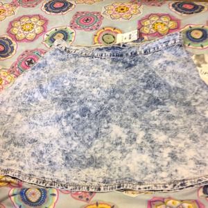 An Light Demin Flare Out Skirt