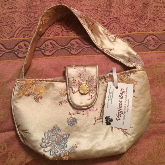 Cute satin handmade bag