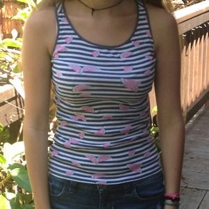 watermelon striped tanktop