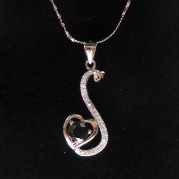 sterling silver Jewelry - Sterling silver cubic zirconia crystal necklace