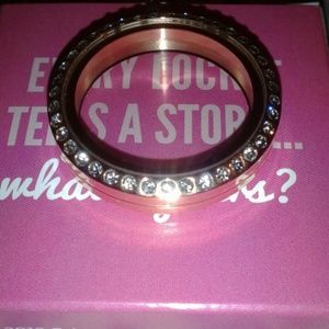 Gold Origami owl locket