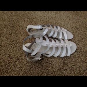 Ecote white sandals! Never worn!