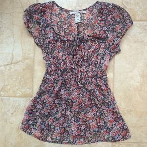 Sheer Flower Top