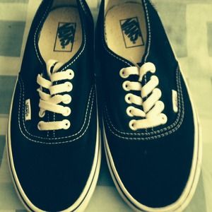 Vans black sneakers