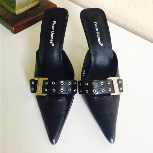 Pierre Dumas Shoes - Black Mules