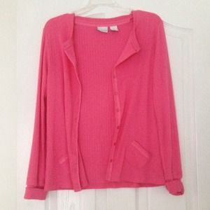 Kim Rogers Pink Cardigan.