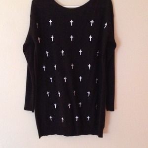 Forever 21 cross sweater