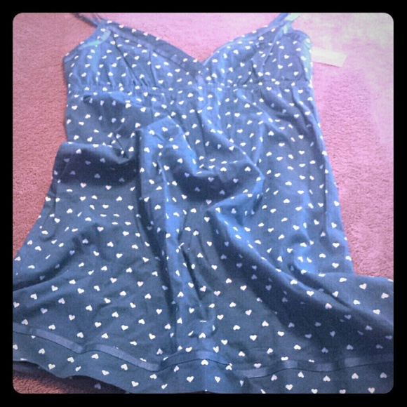 Polka dot hearts nightie