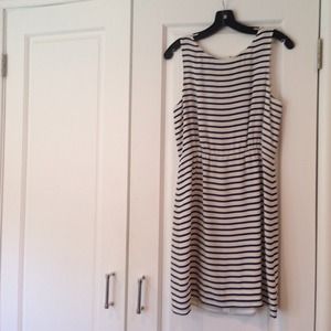 Navy Striped Dress
