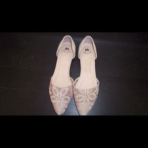 Suede & Lace Shoedazzle Flats