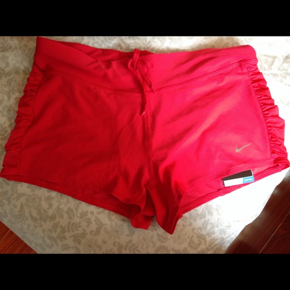 Red nike Dri-fit shorts, size small
