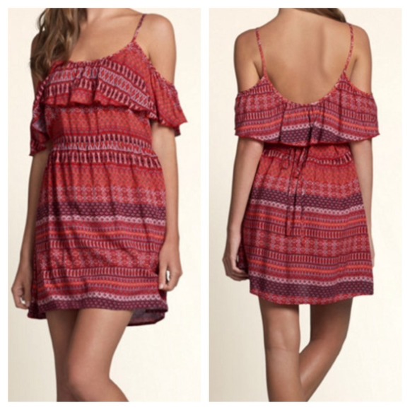 Hollister cold shoulder dress