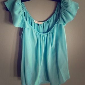 Adorable Rebecca Taylor silk robin egg blue blouse