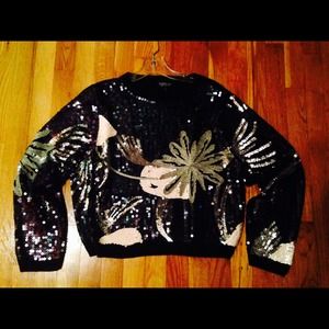 Topshop Sequined sweater
