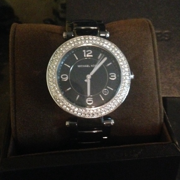 Michael Kors MK5309 Black Ceramic Glitz Watch