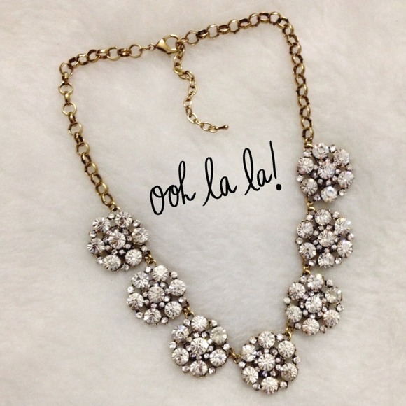 Jewelry - ‼️SALE‼️🎉HP🎉New Flower Cluster Crystal Necklace!