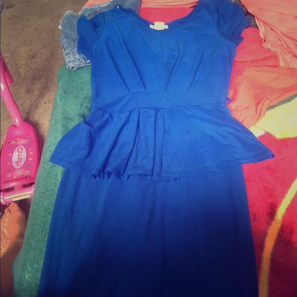 💙 Blue Peplum dress💙