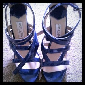 Strappy Blue Jimmy Choo Sandals