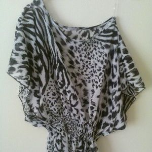 Animal print blouse