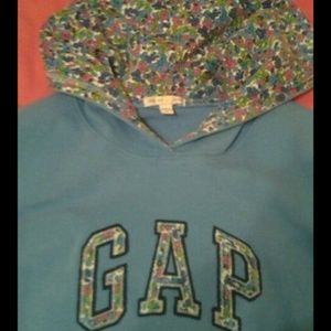 Torquoise pullover hoodi very good condition