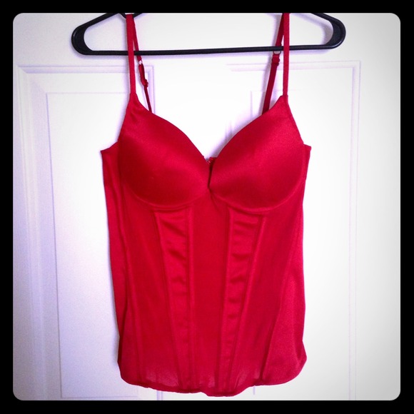 Sexy! Red padded corset! Perfect for a date night!