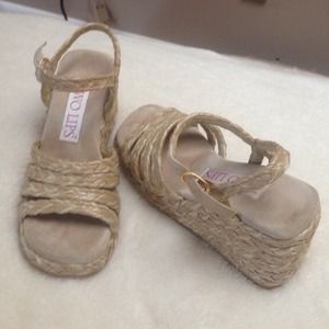 Two Lips raffia sandals size 6M