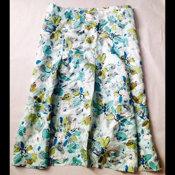 100% SILK Aline Skirt, 10