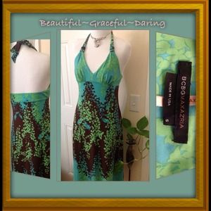 Stunning BCBG (BCBGMAXAZRIA) Halter Dress
