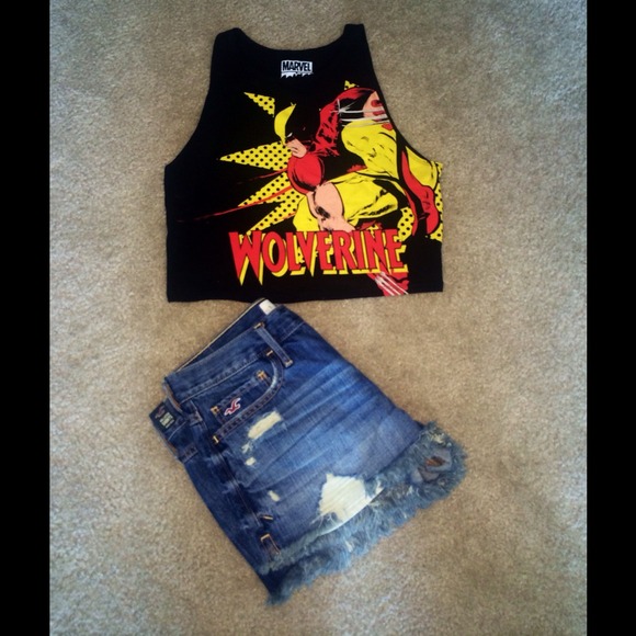 Marvel Tops - 💥SOLD💥🆕A Marvel Wolverine crop top