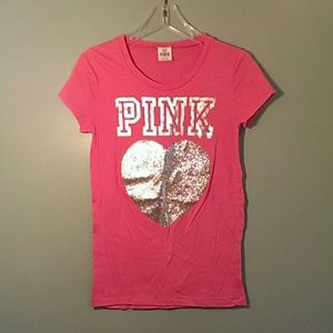VS PINK Sparkly Tee