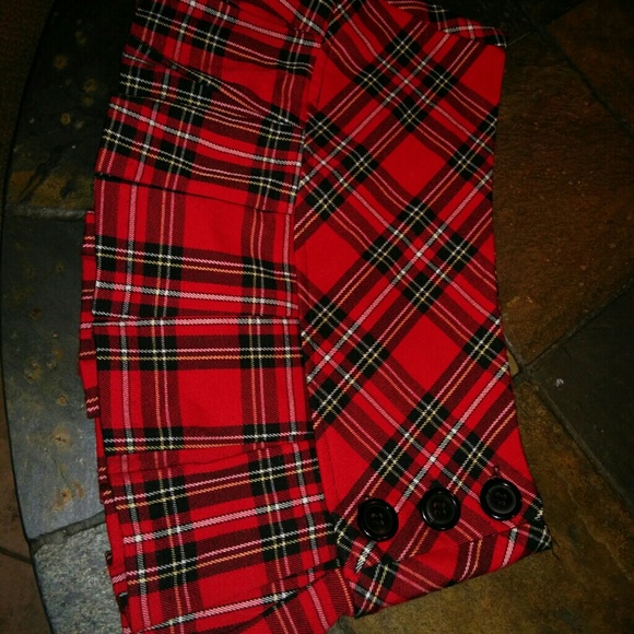 Plaid school girl skirt