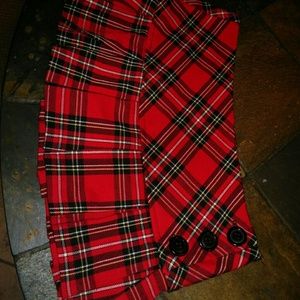 Plaid school girl skirt