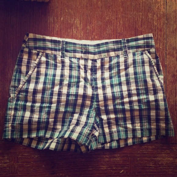 DKNY Plaid Shorts