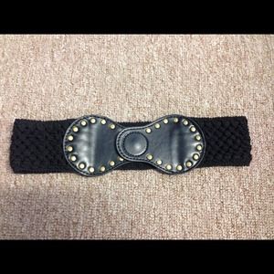 Black crotchet belt